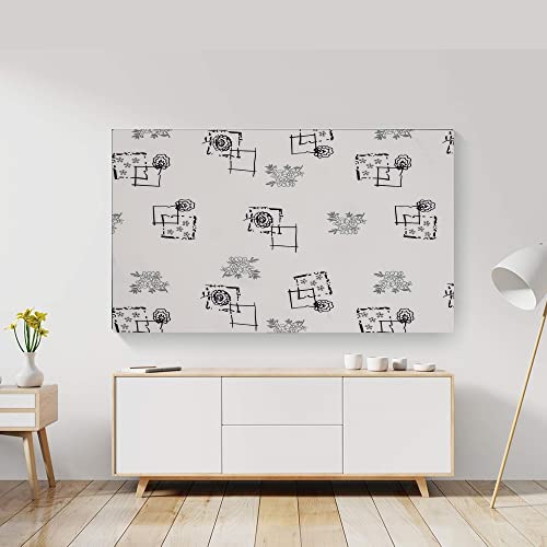 Image of Glassiano Marigold Dustproof Printed 58 inch LED TV Cover Screen Protector Compatible for All Models, Print 17