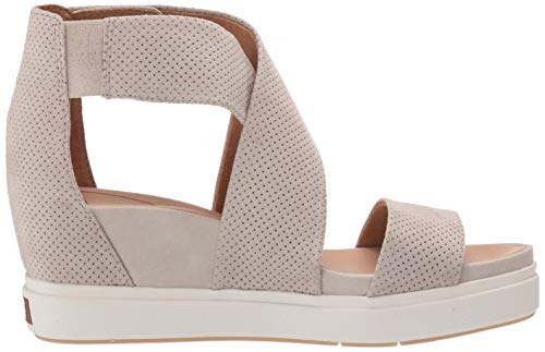 Dr. Scholl's Shoes Women's Sheena Platform Wedge Sandal,Oyster Microfiber,8 #TOP5