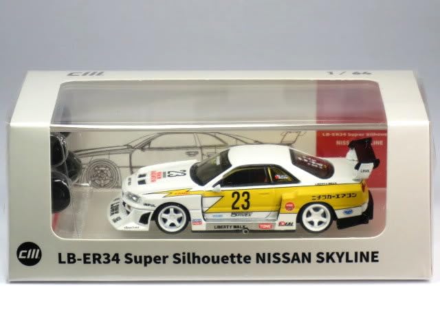 Amazon | CM Model 1/64 日産 スカイライン ER34 LBWK スーパー