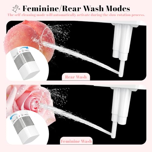 Bidet Attachment for Toilet,Non-Electric Ultra-Thin With,Rear/Feminine Wash,Dual Nozzles (Adjustable Angle), Adjustable Water Pressure, Cold Water Only, White - image 2