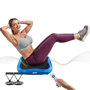 AXV Vibrating Plate Exercise Machine for Full Body Workout Fitness Platform Lymphatic Drainage Machine for Weight Loss Toning