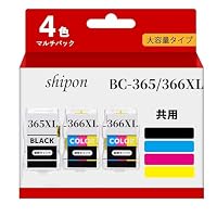 Amazon.co.jp: 【shipon-ink】BC-365/366XL 互換インクカートリッジ