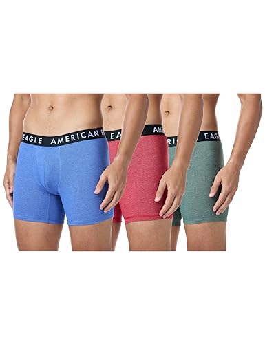 American Eagle Men Solid 6 Classic Boxer Brief 3-Pack M Multi 400373736368