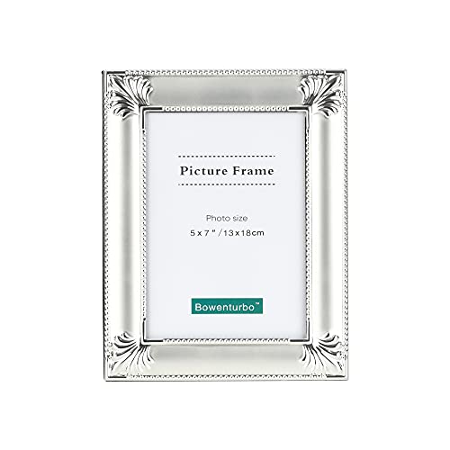 Bowenturbo Metal Picture Frame Silver Plated (5X7) #TOP4