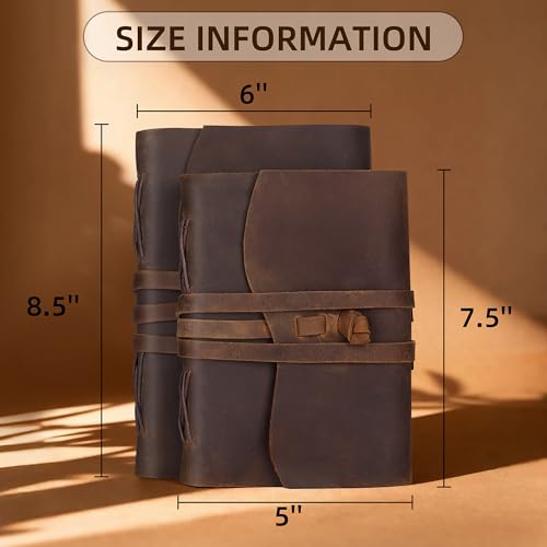 Carnet de notes en cuir véritable A5 pour ne plus perdre vos idées importantes - 4