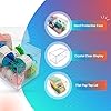 4 Clear Acrylic Boxes for Display, 8 Lx4 Wx4 H Storage Containers with Lids, Made in the USA, Clear Boxes for Gifts, Collectibles, Figures, Arts & Crafts Organization