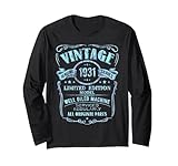 vintage 94th birthday born in 1931 all original parts maglia a manica