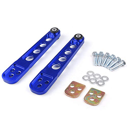 Dyno Racing 2PCS Rear Lower Control Arm Subframe Brace Tie Bar Arms ASR Kit For Honda Civic 2001-2005 ES DX LX SI EM EP3 BL