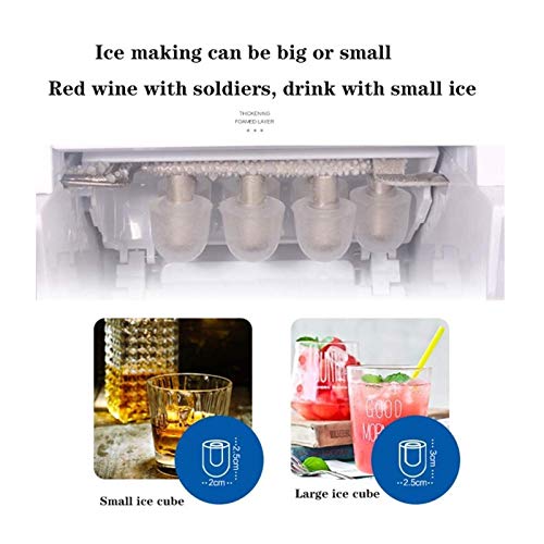 Fabricadora de hielo portátil para encimera 15kg en 24 horas miniatura 3