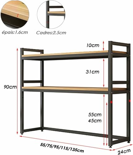 Bibliothèque de bureau pour ordinateur portable et espace de télétravail - 2