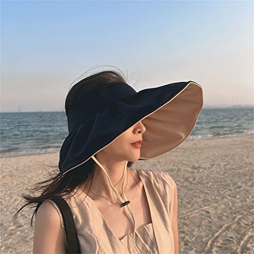 Top Vide Big Aaves Chapeau Visière Femme Anti Éblouissement Été