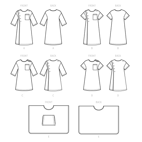 Simplicity Unisex Recovery Gowns and Bed Robe Sewing Pattern Kit, Code S9490, Sizes L-XL-XXL, Multicolor3