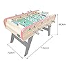Babyfoot 140cm avec 4 balles incluses, Table Soccer de 2 à 4 Joueurs, Table de Baby-Foot