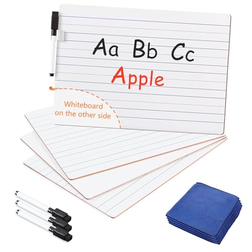 LAZGOL Set Of 26 Small Whiteboards 9x12 Inch - Double Sided Dry Erase Lapboards For Classroom, Students - View #10
