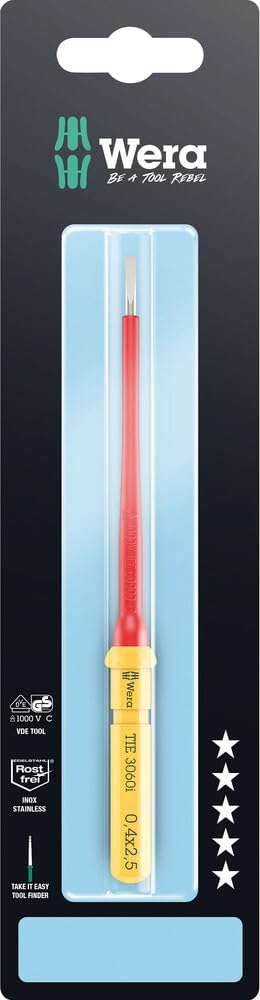 Wera Multicolours Kraftform Kompakt Vde 3060 I 0.4 X 2.5 X 157 Mm Tie Sb