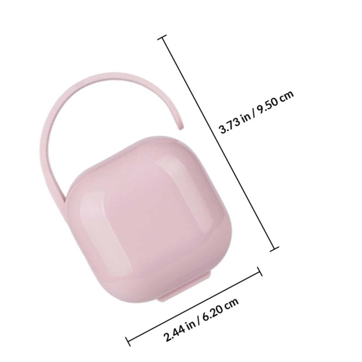 Mikinona 4pcs Soother Box Pacifier Storage Container Portable Pp Plastic Pacifier Case for Newborns Travel and Daily Use Random Color