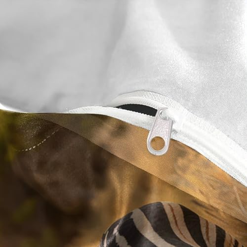 Linge de lit zèbres 3D King en microfibre premium douce pour lit double - 8