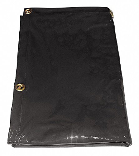 Welding Curtain, 8 ft. W, 6 ft, Gray