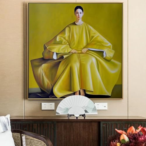 Peinture sur toile femme de l'Est XINBAO 50x50 cm décoration de salon
