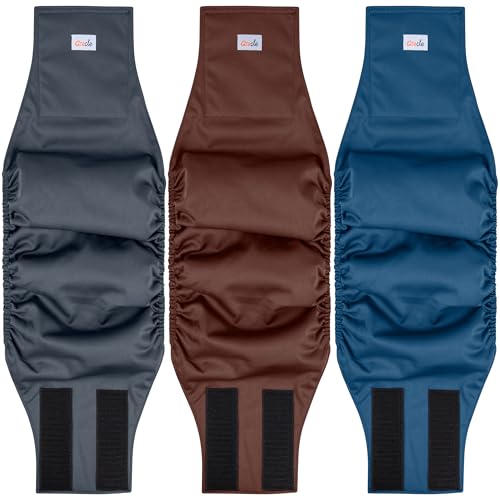 Image of Reusable Dog Diapers Male 3Pcs, Premium Washable Belly Bands for Male Dogs XSmall, High Absorbing Male Dog Wraps for Doggie & Puppy in Incontinence, Excitable Urination and Training XS