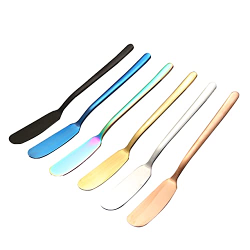 NAMOARLY 6pcs 304 Stainless Steel Butter Spreader Spatula Piping Knife Perfect for Butter Jam Easy to Slice Spread Elegant and