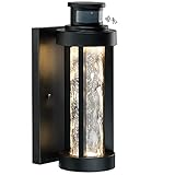 Motion Sensor Outdoor Wall Lights, Dusk to Dawn Exterior Light Fixtures Wall Mount, Outdoor Wall Lanterns Clear Water Glass, Exterior Porch Light Fixtures Wall Mount, Wall Sconce for Garage, House