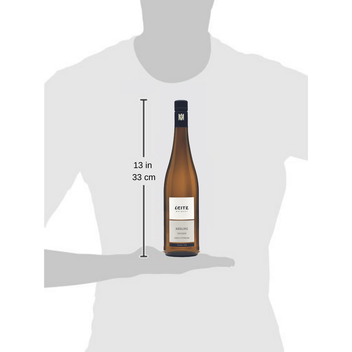 Leitz Weingut Riesling trocken VDP.Gutswein (1 x 0,75l) – Aromatischer Weißwein vom Weingut im Rheingau (Packung mit 6)