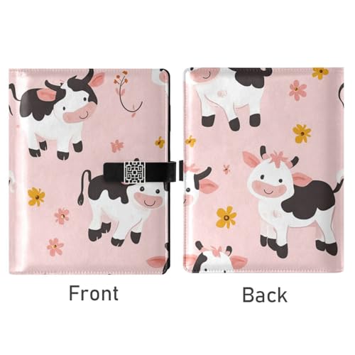 Carnet de notes ligné en cuir rose compagnon idéal de votre bureau
