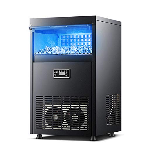 Machine Countertop,Commercial Ice Cube Maker, Makes 77Lbs Ice in 24 Hrs-Ice Cubes Ready in 10 Mins, Electric Cube Ice Machine Could Be Used in Hotel,Restaurant,Bar,Home Office
