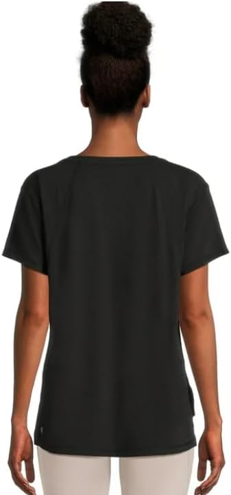 Avia Activewear Women's Short Sleeve Oversize T-Shirt (US, Alpha, 3X-Large, Regular, Regular, Black) - Image 2