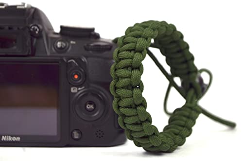 Image of Paracord Wrist Strap for robust hand grip to hold all DSLR camera /heavy gear /Binocular