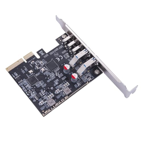 CHENZILIN PCIE Card USB PCIE Card 2Port USB3.2 USB A + 3Port Type C 10Gbps Expansion Card PCIExpress 4 USB Hubs Adapter