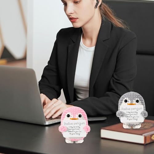 Grappige positieve pinguïn, 3 stuks, positieve Potato Pocket knuffel cadeaus voor vriendin, cadeaus voor vrouwen, opvrolijking geschenken, motivatiegeschenken - Afbeelding 6