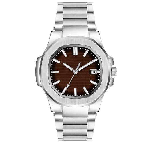 Image of Acnos 7 Colours Plain Dial Quartz Analog Day & Date Calendar Quartz Analog Business Watch