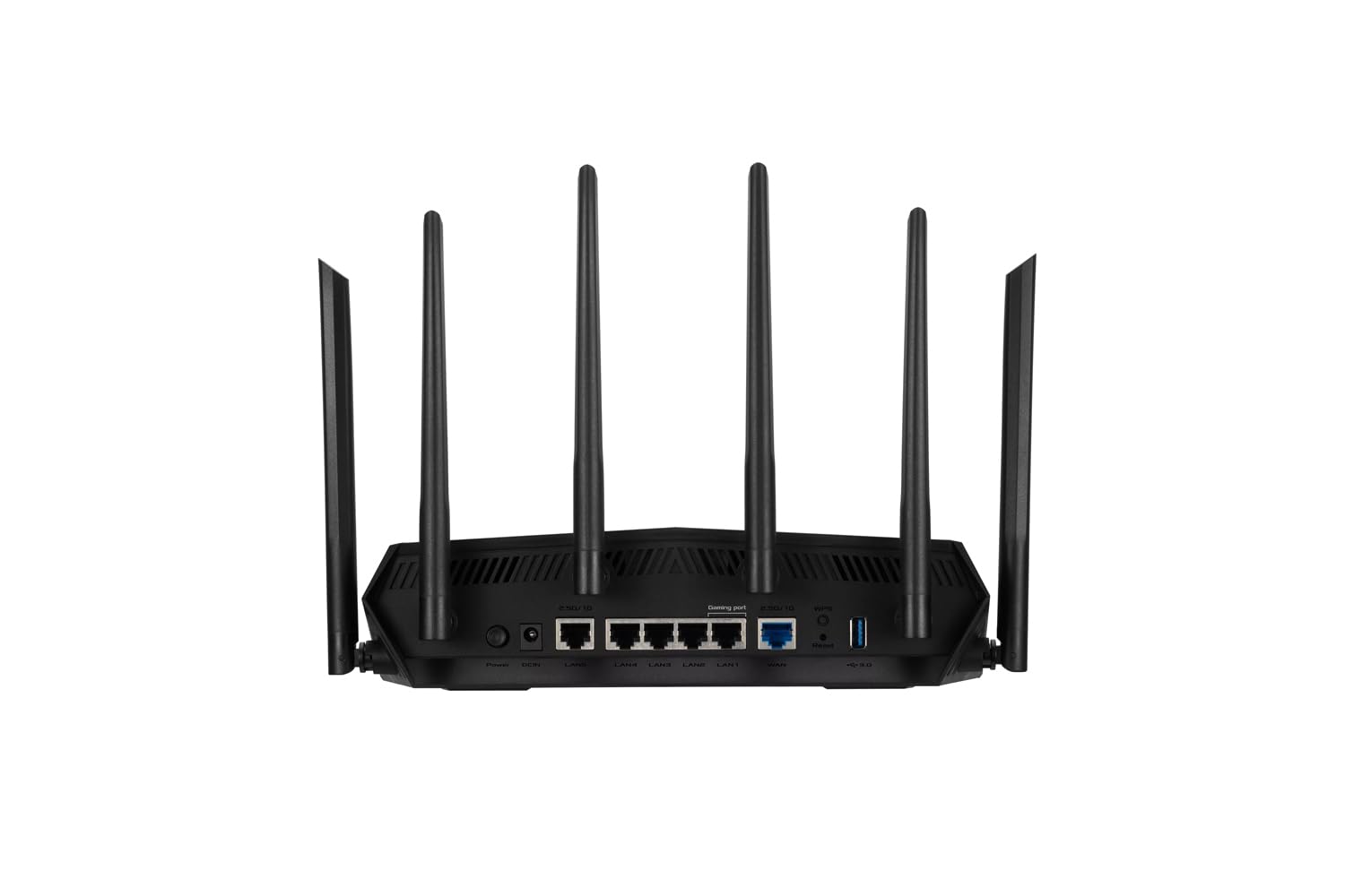 ASUS TUF Gaming BE3600 Router Dual Band WiFi 7, 802.11be, poort 2,5 Gbit/s, netwerkbeveiliging, ondersteuning WiFi mesh, Gear Accelerator, QoS adaptief, Port Forwarding, Tethering Mobile, zwart