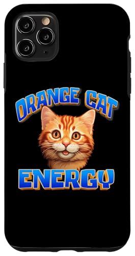 Mens Womens Cute Orange Cat Energy Orange Tabby Cat Lover Coque pour iPhone 11 Pro Max