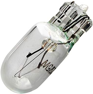 Jopto 10PCS T10 W5W HOD Halogen Bulb 501 Wedge Base Capless Sidelight Xenon Gas Car Warm White Lamps Turn Side License Plate Light Car Reverse Parking Bulb Door Reading Interior Dashboard Lamp DC 12V
