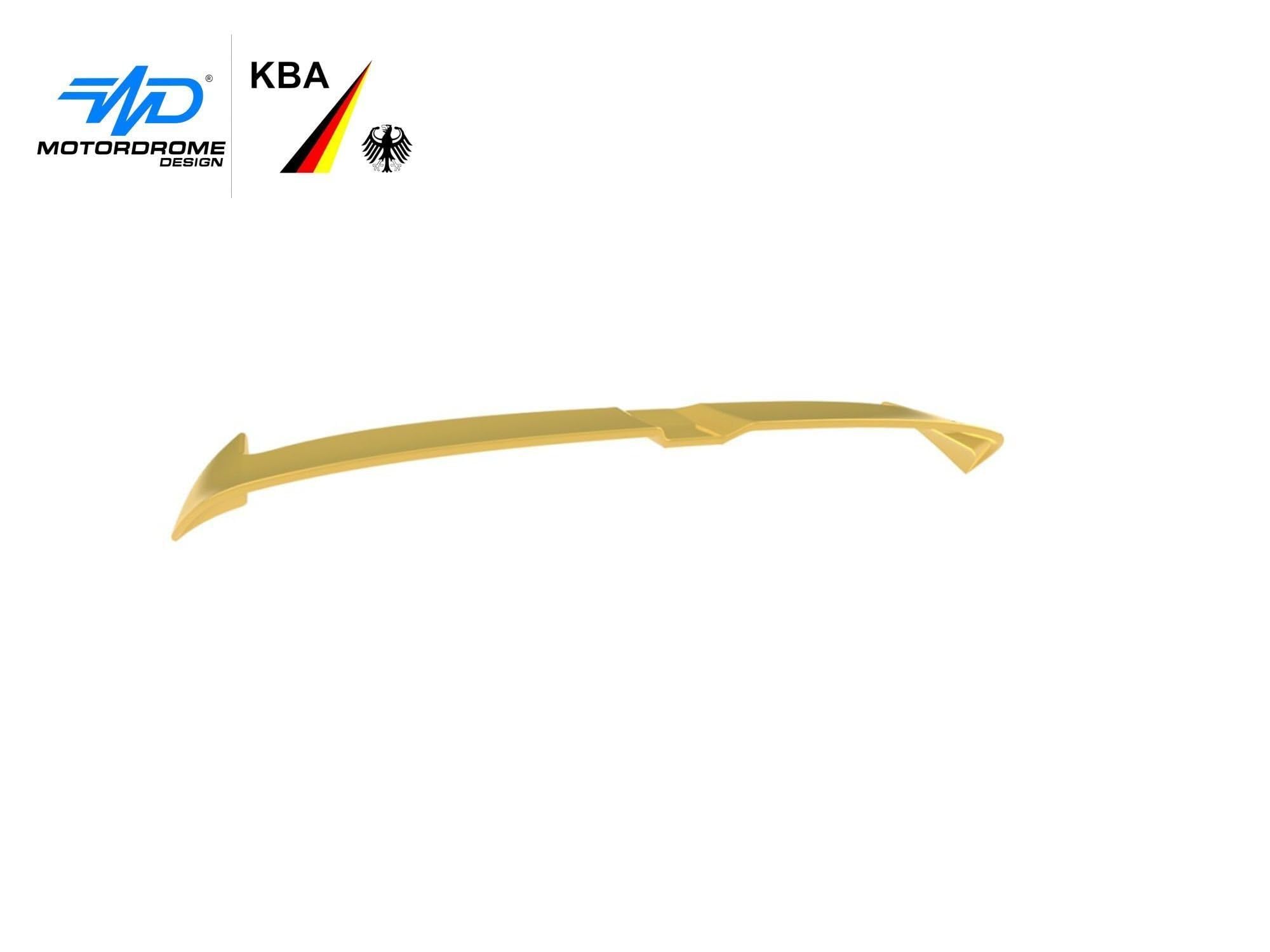 CHROMEMASTER | Spoiler da Tetto; Spoiler Posteriore Compatibile con SEAT Leon Hatchback 2020 +; Alettone Tetto; Poliuretano; Per la verniciatura; Metodo di Montaggio: Colla | Tuning Ottico per Auto