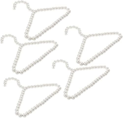 ARTIBETTER 5 perchas de perlas para ropa de vestir perchas para abrigos armario organizador de almacenamiento para ropa de bebé ropa para mascotas