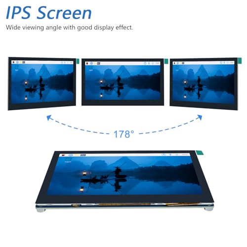 Image of FREENOVE 4.3 Inch Touchscreen Monitor for Raspberry Pi 5 4 B 3 B+ A+, 800x480 Pixel IPS Display, 5-Point Touch Capacitive Screen, Driver-Free MIPI DSI Port