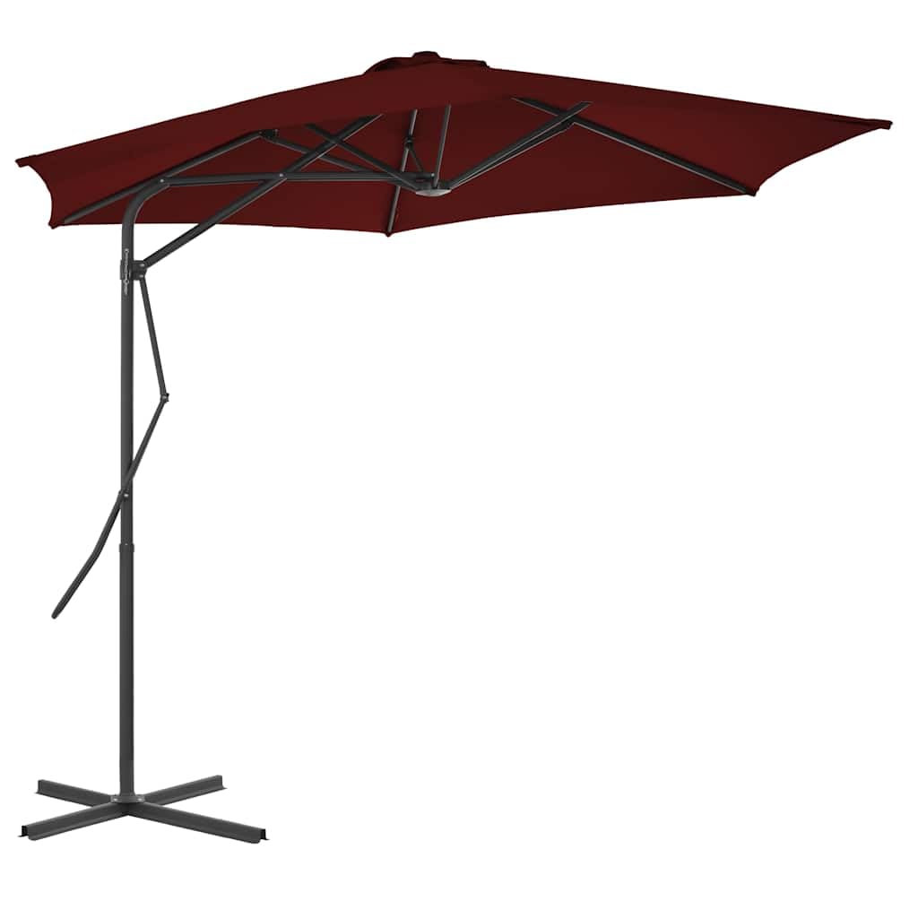 SYDE Parasol ogrodowy 300 x 230 cm ze stalowym kijem