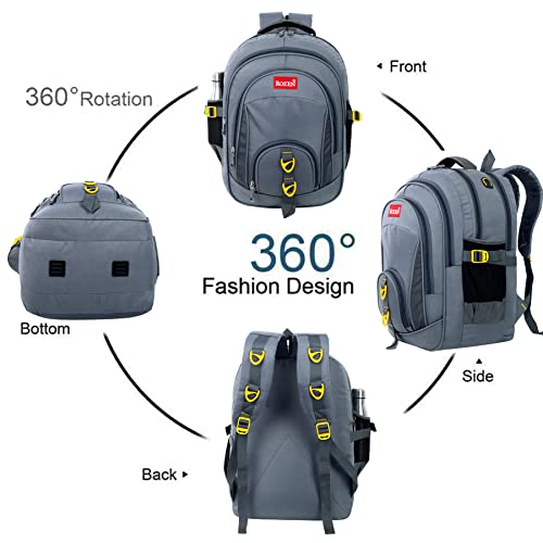 ROZEN 47 Ltrs, 46 cms School Bag Class 5-12 Large 5 partition Laptop Collage Office Travel Backpack Unisex - Image 5