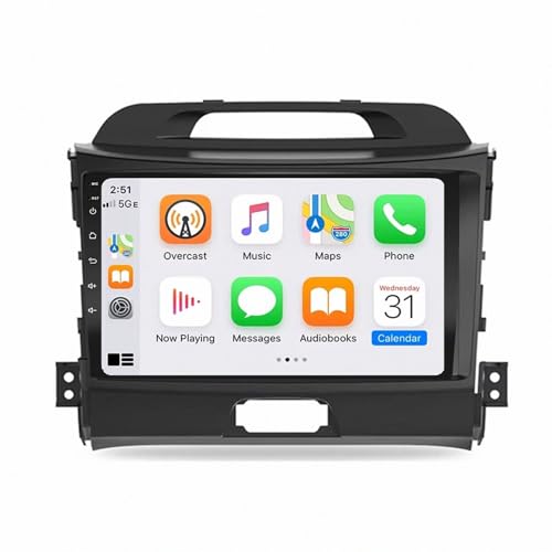 Pantalla Carplay coche inalámbrica para KIA Sportage 3 de 2011 a 2015 con Android Auto y Bluetooth