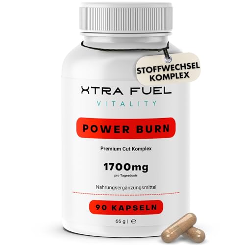 Power Burn | Schnelle Formel mit Premium Cut Komplex | 8-in-1 Rezeptur (hochdosiert) mit Apfelessig, Garcinia Cambogia, Zink + weitere | 90 Kapseln | Vegan & Laborgeprüft
