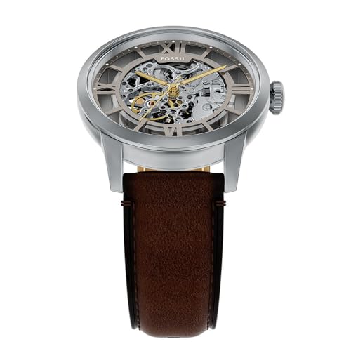Image of Fossil Townsman Brown Automatic Leather Watch ME3270