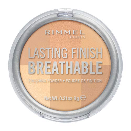 RIMMEL LONDON Lasting Breathable Finishing Powder, 001 Ivory, 0.28 Ounce