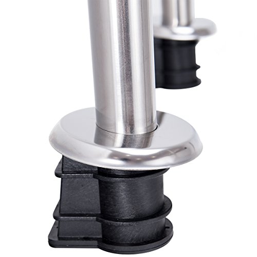 Goplus Swimming Pool Ladder for In Ground Pools Heavy Duty 3-Step Stainless Steel Pool Step Ladder with Easy Mount Legs, Weight Capability 330 lbs