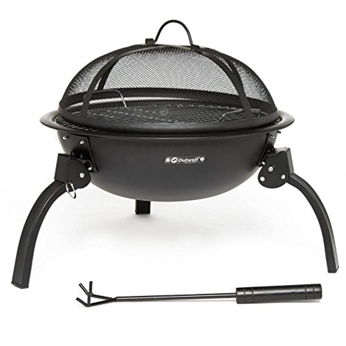 Outwell Cazal Fire Pit Barbecue Grill Camping Caravan Motorhome