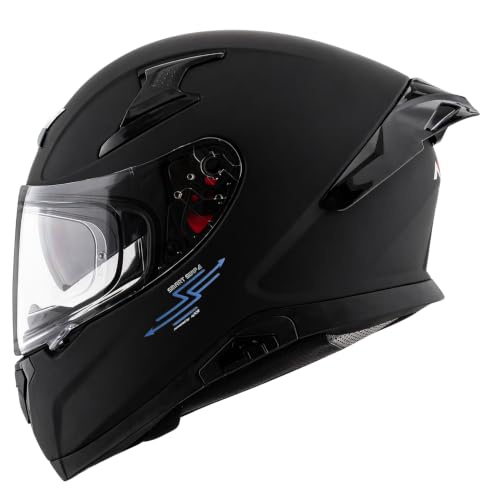 Image of Axor x Altor Apex Smart Bluetooth ECE DOT ISI Certified Full Face Helmet for Bike - Swipe Control, Voice Assistant, Turn-by-Turn Navigation and Dual Visor-Dull Black-L
