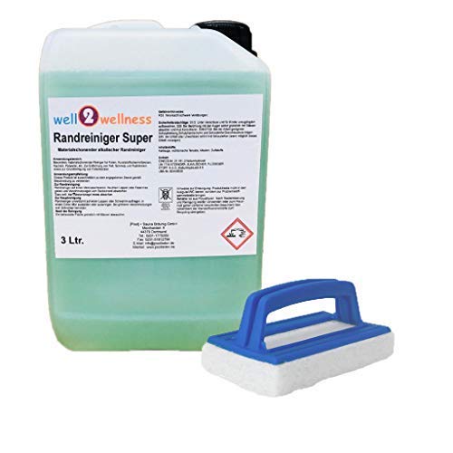 Schwimmbadreiniger Poolreiniger - Randreiniger Super 3,0 l (3 x 1,0 l) + Reinigungspad